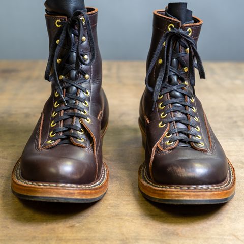 View photo of White's x Stitchdown Wallace LTT Boot in Seidel Brown Dress