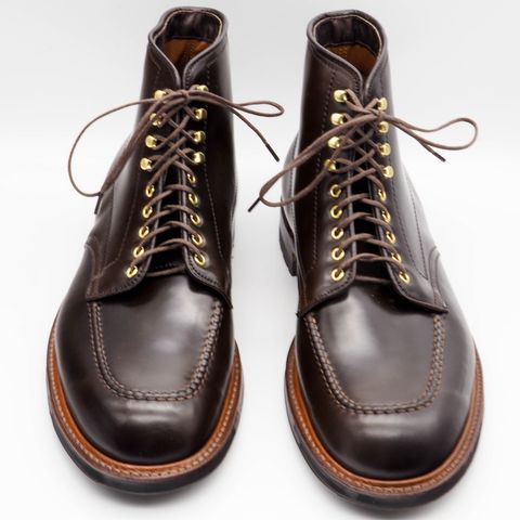 View photo of Alden Indy Boot in Horween Cigar Shell Cordovan