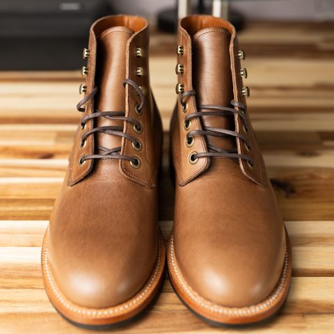 Grant Stone Nora Boot in Horween Dune Chromexcel