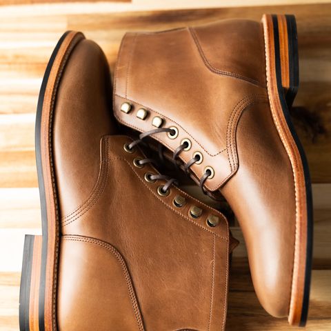 Grant Stone Nora Boot in Horween Dune Chromexcel