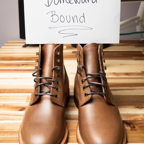 Grant Stone Nora Boot in Horween Dune Chromexcel