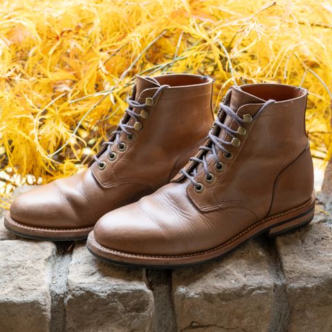 Grant Stone Nora Boot in Horween Dune Chromexcel