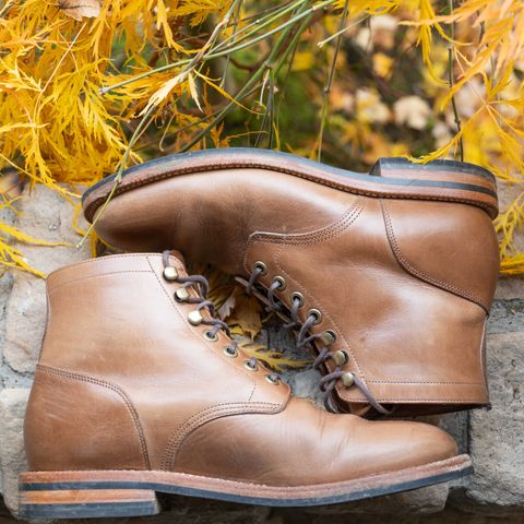 Grant Stone Nora Boot in Horween Dune Chromexcel