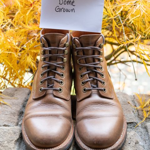 Grant Stone Nora Boot in Horween Dune Chromexcel