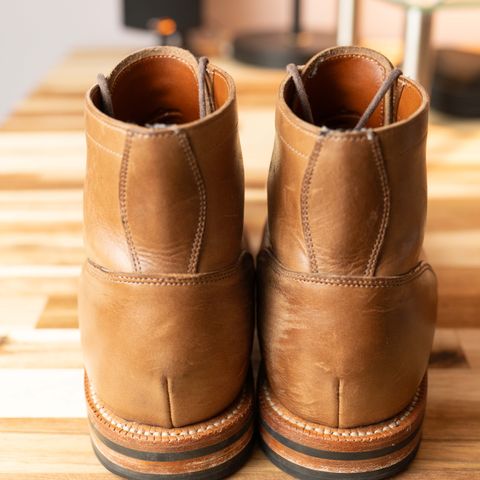 Grant Stone Nora Boot in Horween Dune Chromexcel