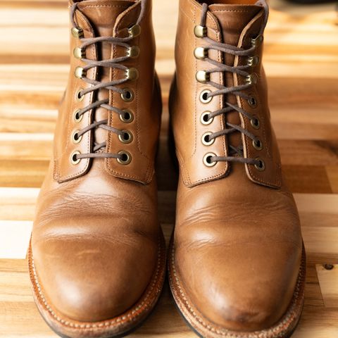 Grant Stone Nora Boot in Horween Dune Chromexcel
