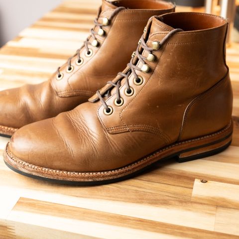 Grant Stone Nora Boot in Horween Dune Chromexcel