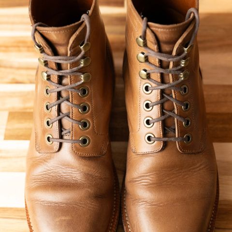 Grant Stone Nora Boot in Horween Dune Chromexcel
