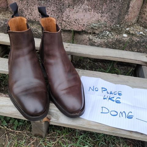 Herring Wainwright Chelsea Boots in Dark Brown Calf