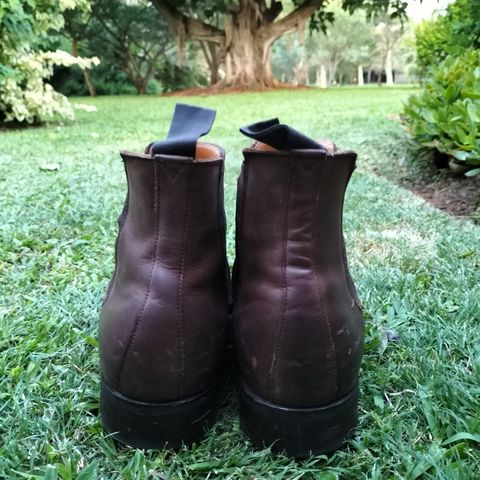 Herring Wainwright Chelsea Boots in Dark Brown Calf