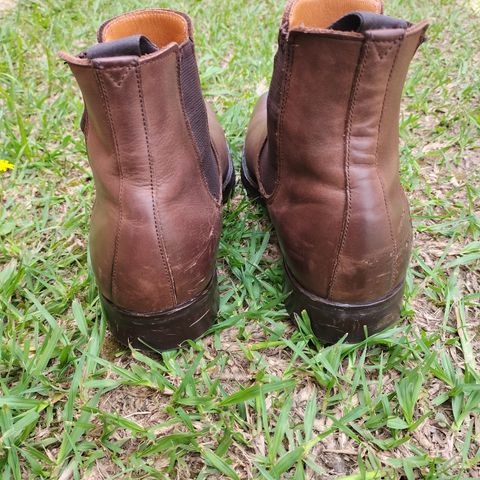 View photo of Herring Wainwright Chelsea Boots in Dark Brown Calf