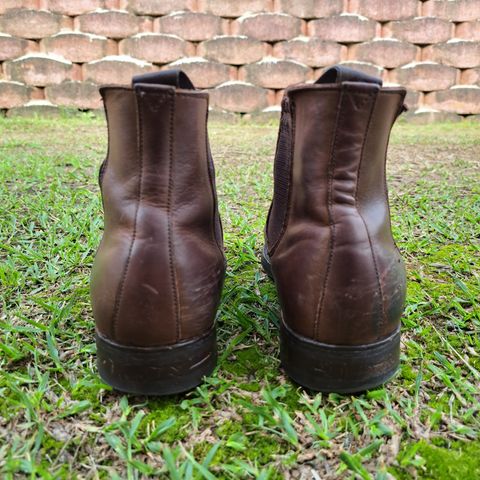 View photo of Herring Wainwright Chelsea Boots in Dark Brown Calf