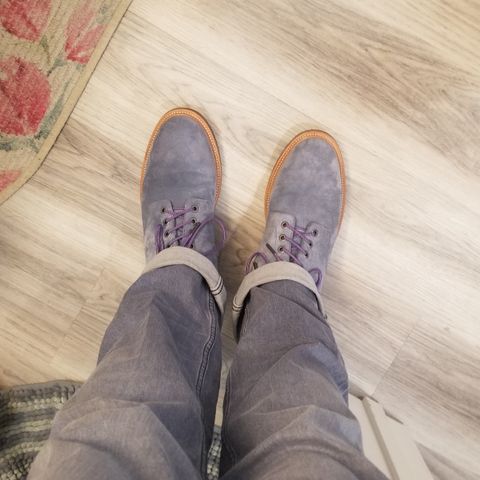 Grant Stone Diesel Boot in C.F. Stead Sky Kudu Reverse