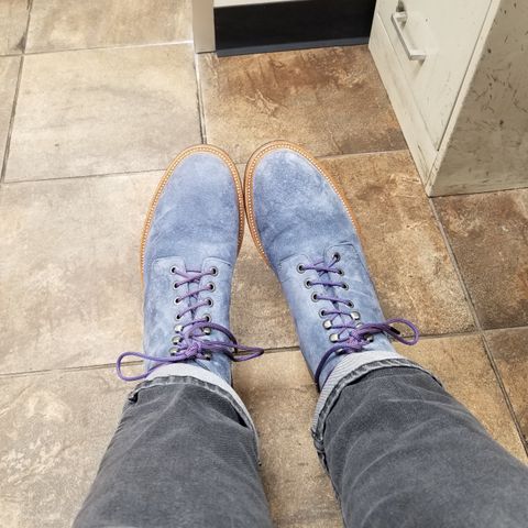 Grant Stone Diesel Boot in C.F. Stead Sky Kudu Reverse