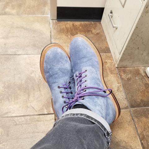 Grant Stone Diesel Boot in C.F. Stead Sky Kudu Reverse