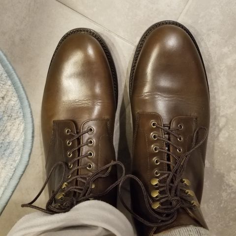 Grant Stone Edward Boot in Horween Dark Olive Chromexcel