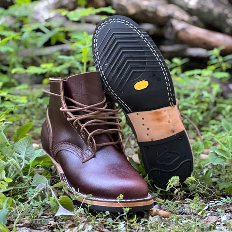 Nicks Lace Up Heritage in Horween Tan Waxed Flesh