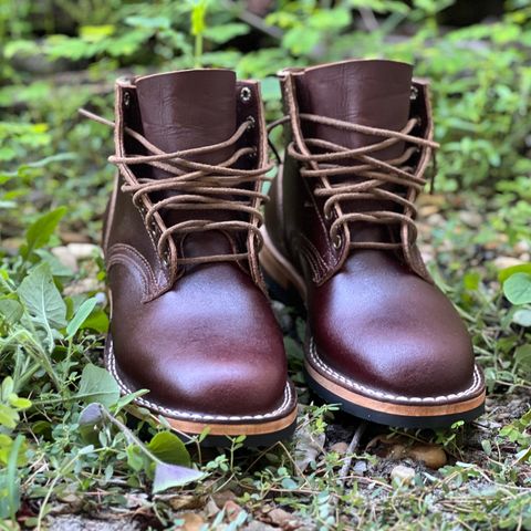 Nicks Lace Up Heritage in Horween Tan Waxed Flesh