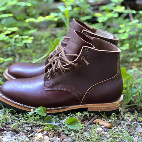 Nicks Lace Up Heritage in Horween Tan Waxed Flesh