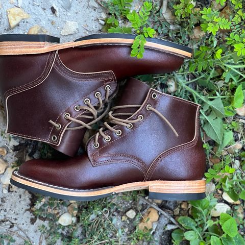 Nicks Lace Up Heritage in Horween Tan Waxed Flesh