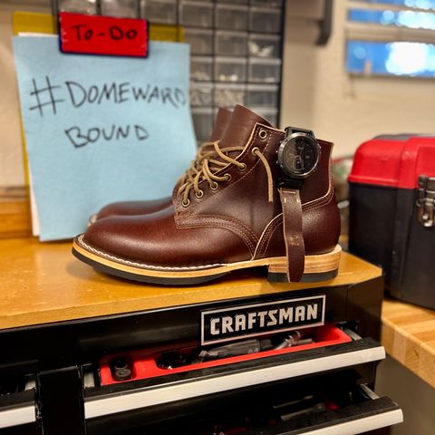 Nicks Lace Up Heritage in Horween Tan Waxed Flesh