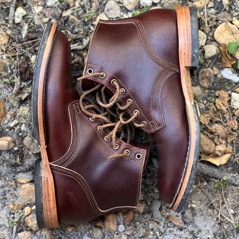 Nicks Lace Up Heritage in Horween Tan Waxed Flesh