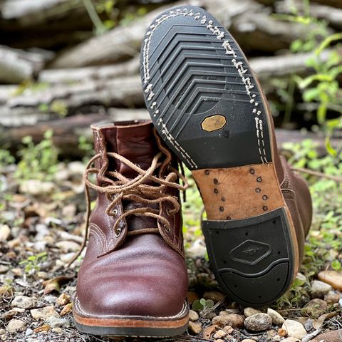Nicks Lace Up Heritage in Horween Tan Waxed Flesh