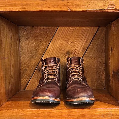 Nicks Lace Up Heritage in Horween Tan Waxed Flesh