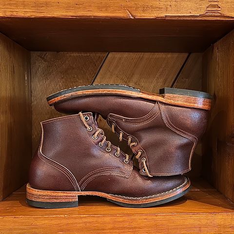 Nicks Lace Up Heritage in Horween Tan Waxed Flesh