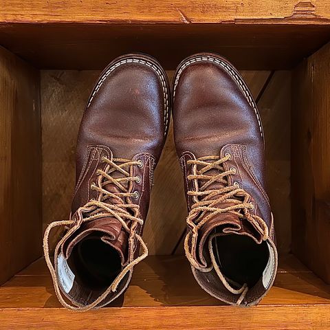 Nicks Lace Up Heritage in Horween Tan Waxed Flesh