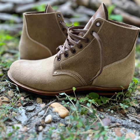 Viberg Boondocker in Horween Marine Field Roughout