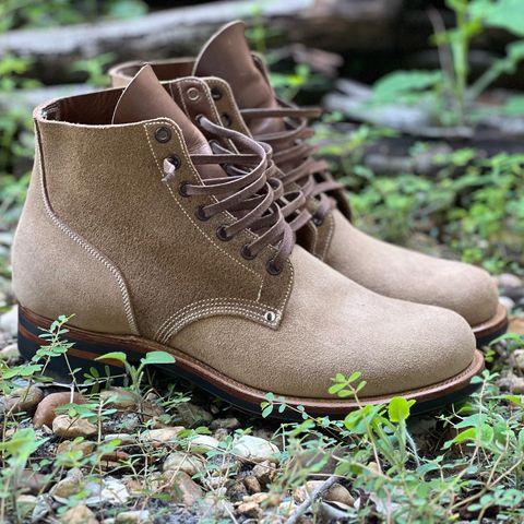 Viberg Boondocker in Horween Marine Field Roughout