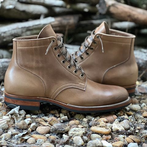Viberg Service Boot in Horween Natural Chromexcel