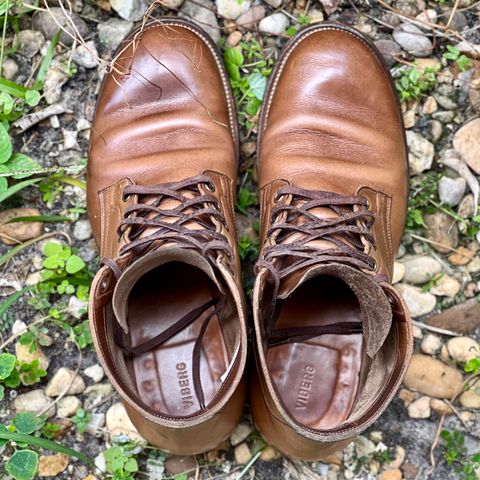 Viberg Service Boot in Horween Natural Chromexcel