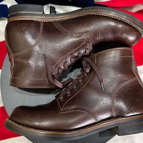 View photo of John Lofgren Ludlow Boots in Shinki Timber Oiled Horsebutt