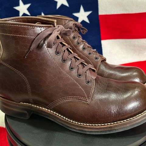 View photo of John Lofgren Ludlow Boots in Shinki Timber Oiled Horsebutt