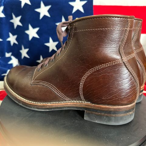 View photo of John Lofgren Ludlow Boots in Shinki Timber Oiled Horsebutt