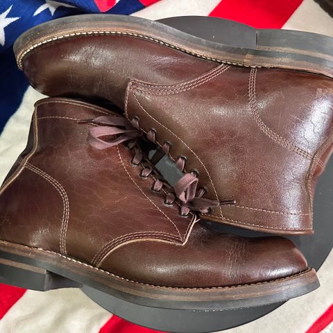 View photo of John Lofgren Ludlow Boots in Shinki Timber Oiled Horsebutt