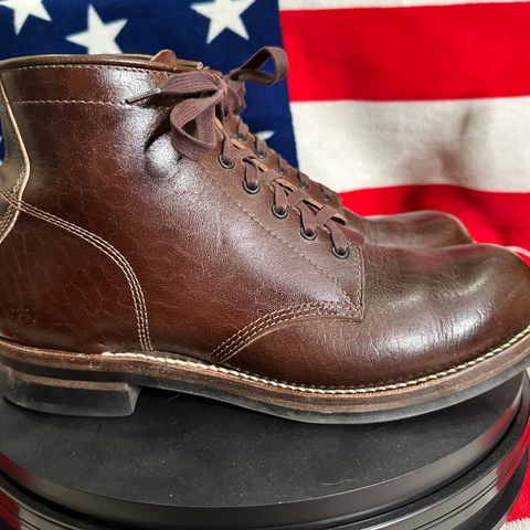 View photo of John Lofgren Ludlow Boots in Shinki Timber Oiled Horsebutt