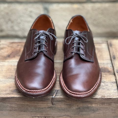 Alden Plain Toe Blucher in Horween Brown Chromexcel