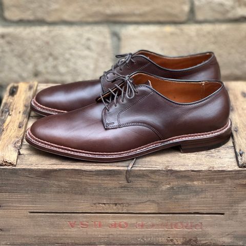 Alden Plain Toe Blucher in Horween Brown Chromexcel