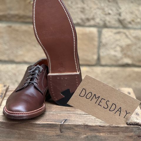 Alden Plain Toe Blucher in Horween Brown Chromexcel