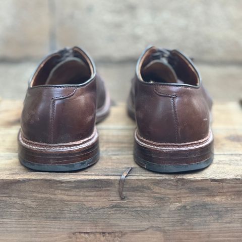 View photo of Alden Plain Toe Blucher in Horween Brown Chromexcel