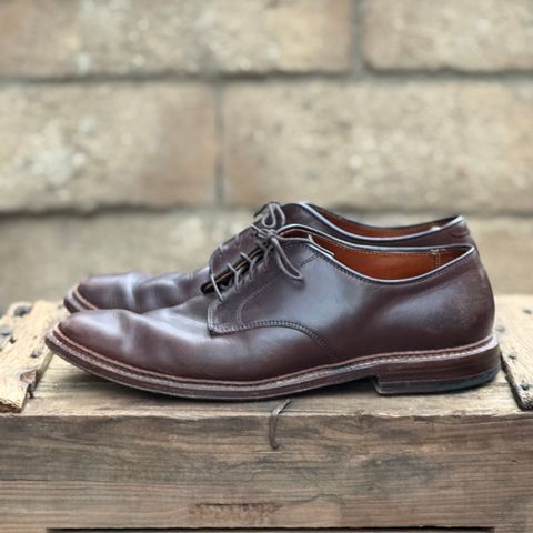 View photo of Alden Plain Toe Blucher in Horween Brown Chromexcel