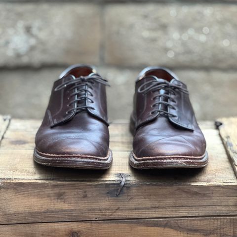 View photo of Alden Plain Toe Blucher in Horween Brown Chromexcel