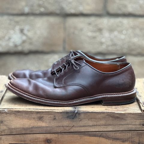 View photo of Alden Plain Toe Blucher in Horween Brown Chromexcel