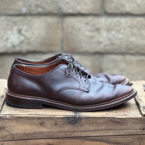 View photo of Alden Plain Toe Blucher in Horween Brown Chromexcel