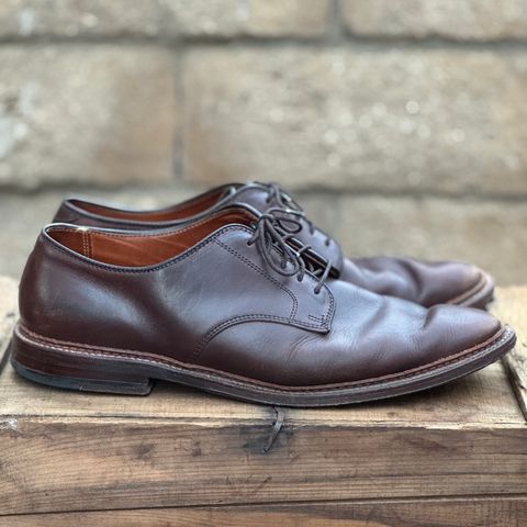 View photo of Alden Plain Toe Blucher in Horween Brown Chromexcel