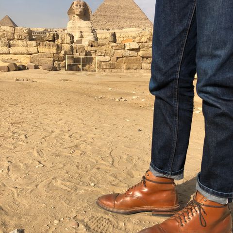 View photo of Oak Street Bootmakers Lakeshore Boot in Maryam Natural Horsebutt