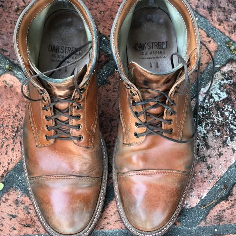 View photo of Oak Street Bootmakers Lakeshore Boot in Maryam Natural Horsebutt